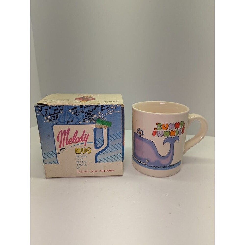 Vintage Melody‎ Mug Sunny Funnies SingingOld McDonald Had a Farm Mug + Box Works
